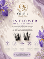 Iris Flower Cluster Lashes Wispy Petal Volume | DIY Lash Extensions